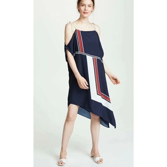 NWT Joie EDYTE Dress Color-blocked Nautical Dress Navy Small $348 - Picture 1 of 10